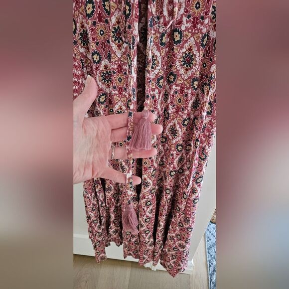 Ivy Floral Boho Pink Maxi Dress - Picture 5 of 6